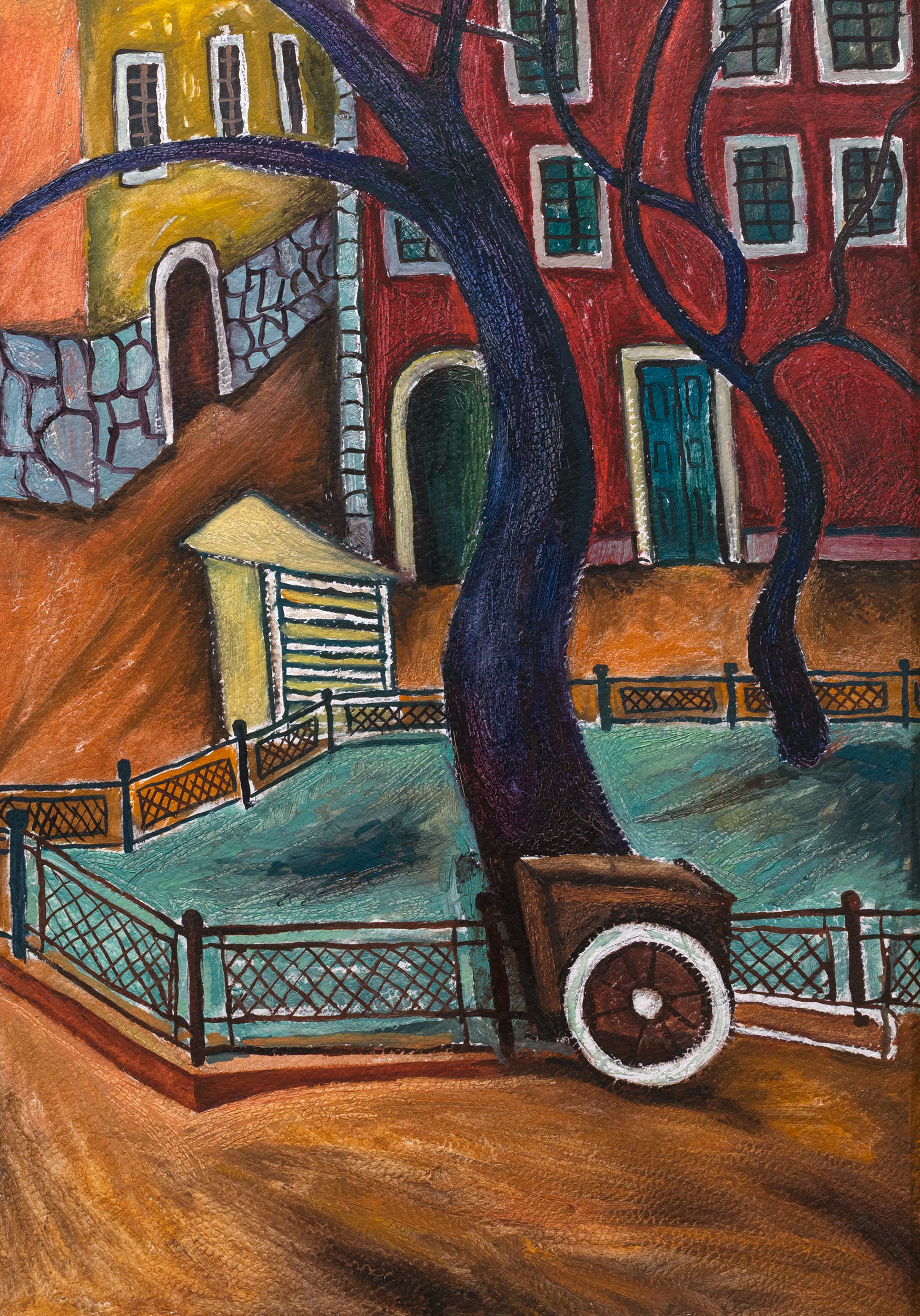  — «Пейзаж с красным домом», 1960