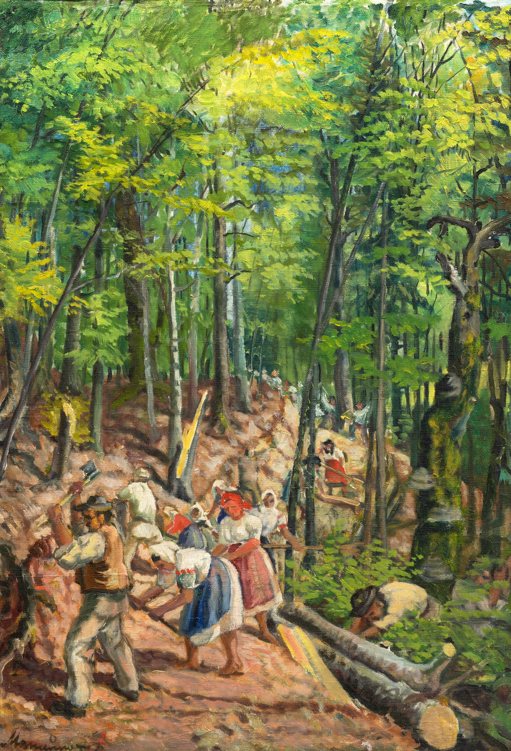  — «Лесная дорога», 1954