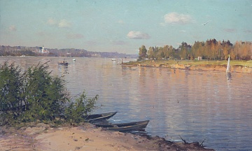 «Пейзаж с рекой», 1965