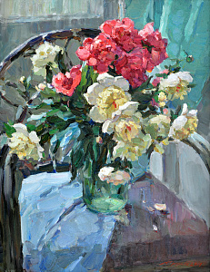  — «На веранде (пионы)», 2019