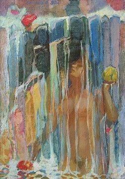 «Девушка под водопадом», 1990