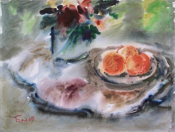 "Натюрморт с персиками", 1970-е