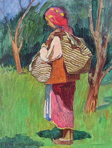 «Гуцулочка с бесагами», 1948