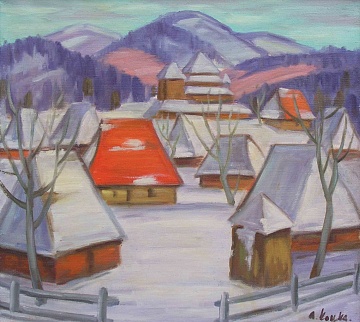«Гуцульское село зимой», 1970-е