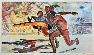 Эскиз к картине «Легенды киевского футбола» (1967-1976), 1960-е