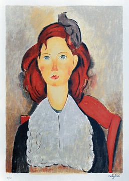 «Портрет молодой сидящей девушки», 1918