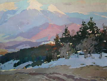"Горный пейзаж. Зима", 1958