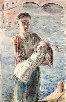 «Женщина с мертвым младенцем», Барселона, 1934