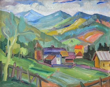 “Пейзаж с домами”, 1940-е