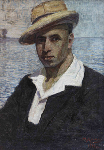 «Портрет мужчины в шляпе», 1918