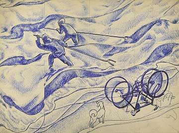 Эскиз к картине «Балтика», 1973