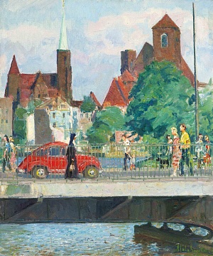 «Вроцлав. Вид на костелы», 1977