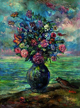 «Цветы на фоне моря», 1960-е