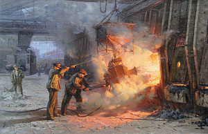  — "В Мартене. Заправочная машина", 1952