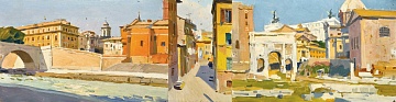 «Рим. Мост Цестио», «Итальянская улочка», «Рим. Арка Септимия Севера», 1964