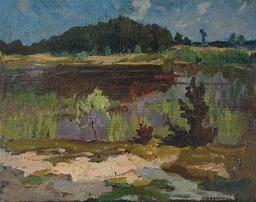 «Цюрупинское озеро в лесу», 1980