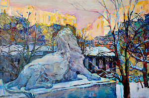 «Пейзаж со львом у Национального музея», 2006