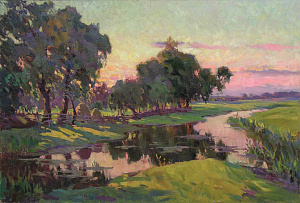 «Закат над рекой», 1967