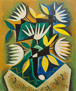 "Стилизованные цветы", 1991