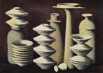«Натюрморт с керамикой», 1987