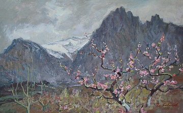 "Ранняя весна. Персики цветут", 1979