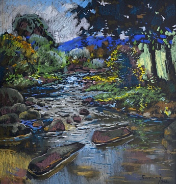 «Пейзаж с рекой», 1948