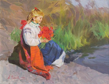 «Девушка с цветами», 2004