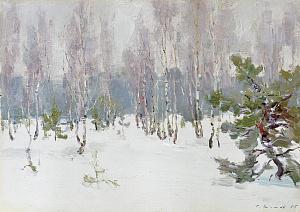  — «Зимой в лесу», 1955