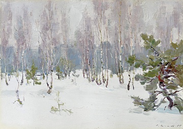 «Зимой в лесу», 1955