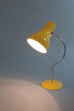 Желтая настольная лампа, СССР, 1970-е