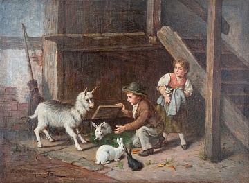 «Дети с кроликом», 1893