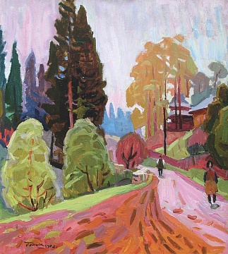 "Пейзаж с дорогой", 1978