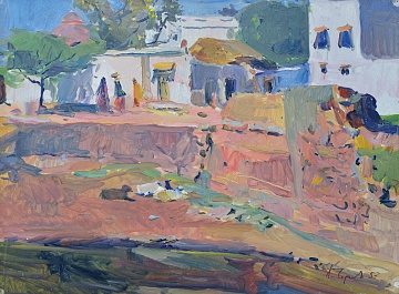 «В пригороде Дели», 1957