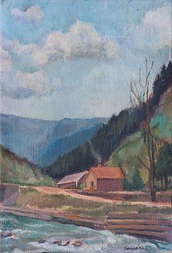 «Пейзаж с речкой», 1950-е