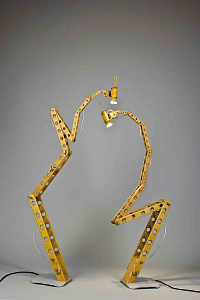 Парные светильник-трансформеры «Жирафы», 2010, Серия «Деревянный хайтек»