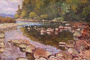 «Пейзаж с рекой», 1954