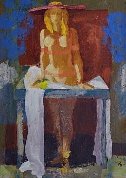 «Девушка в шляпе», 1987