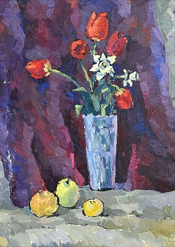 «Натюрморт с тюльпанами», 1979
