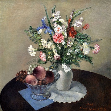«Натюрморт с цветами и фруктами», 1930