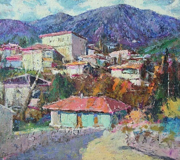 «Село Краснознаменка зимой», 1974