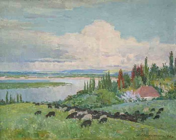 "Сельский пейзаж", 1948