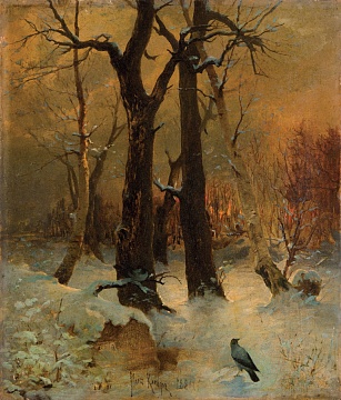 «Вечер в лесу», 1884