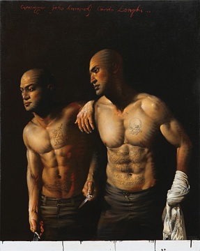 «Caravaggio i joho kumpelj Longhi», из серии «Рука мастера», 2011 