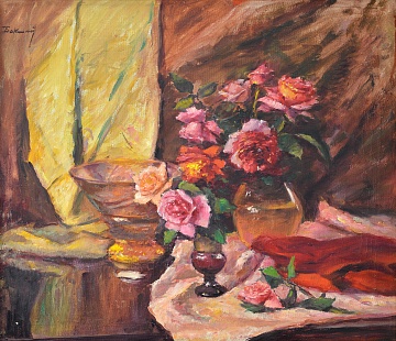 “Натюрморт с розами”, 1960-е