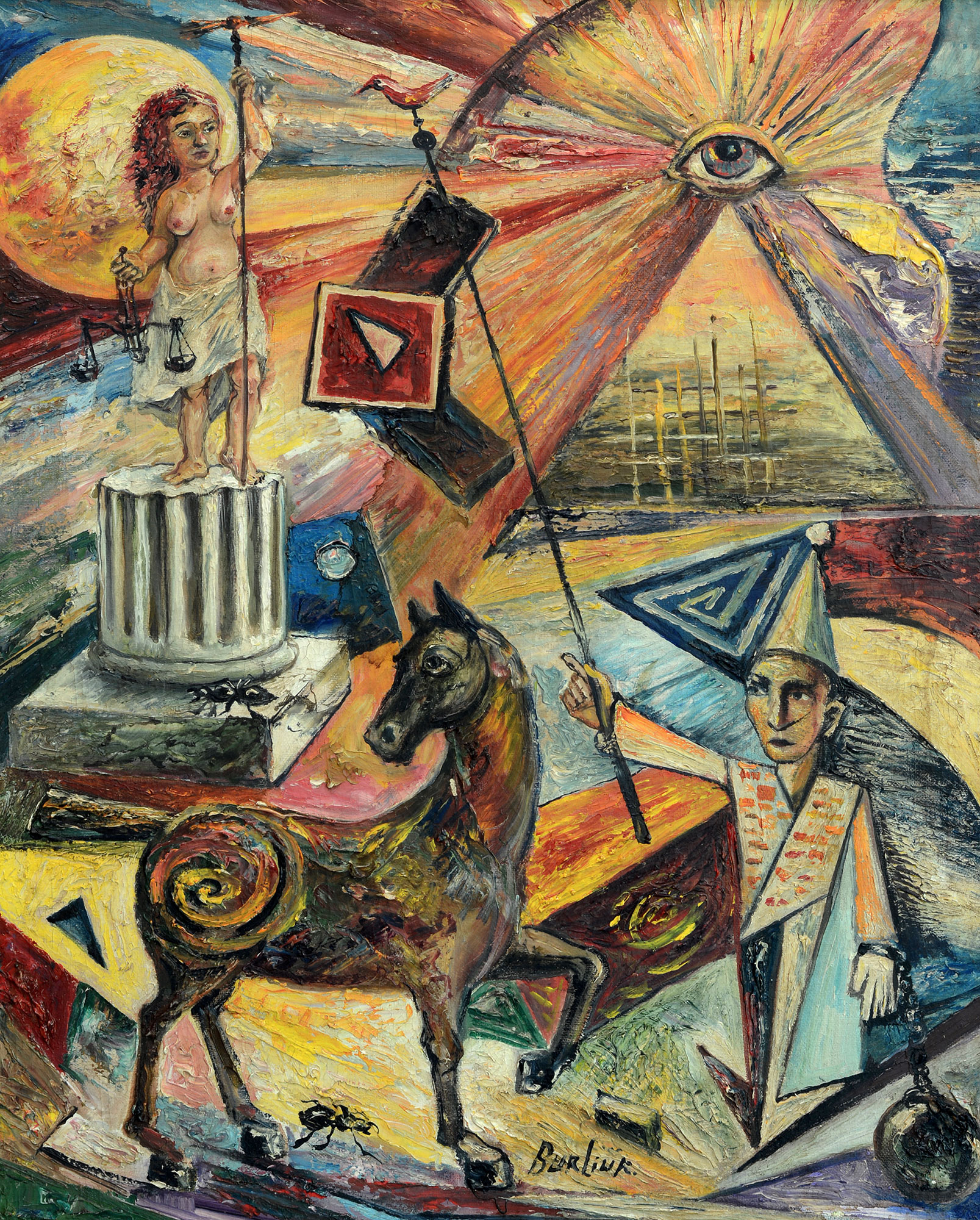  — «Сюрреалистическая композиция с лошадью», 1950-е