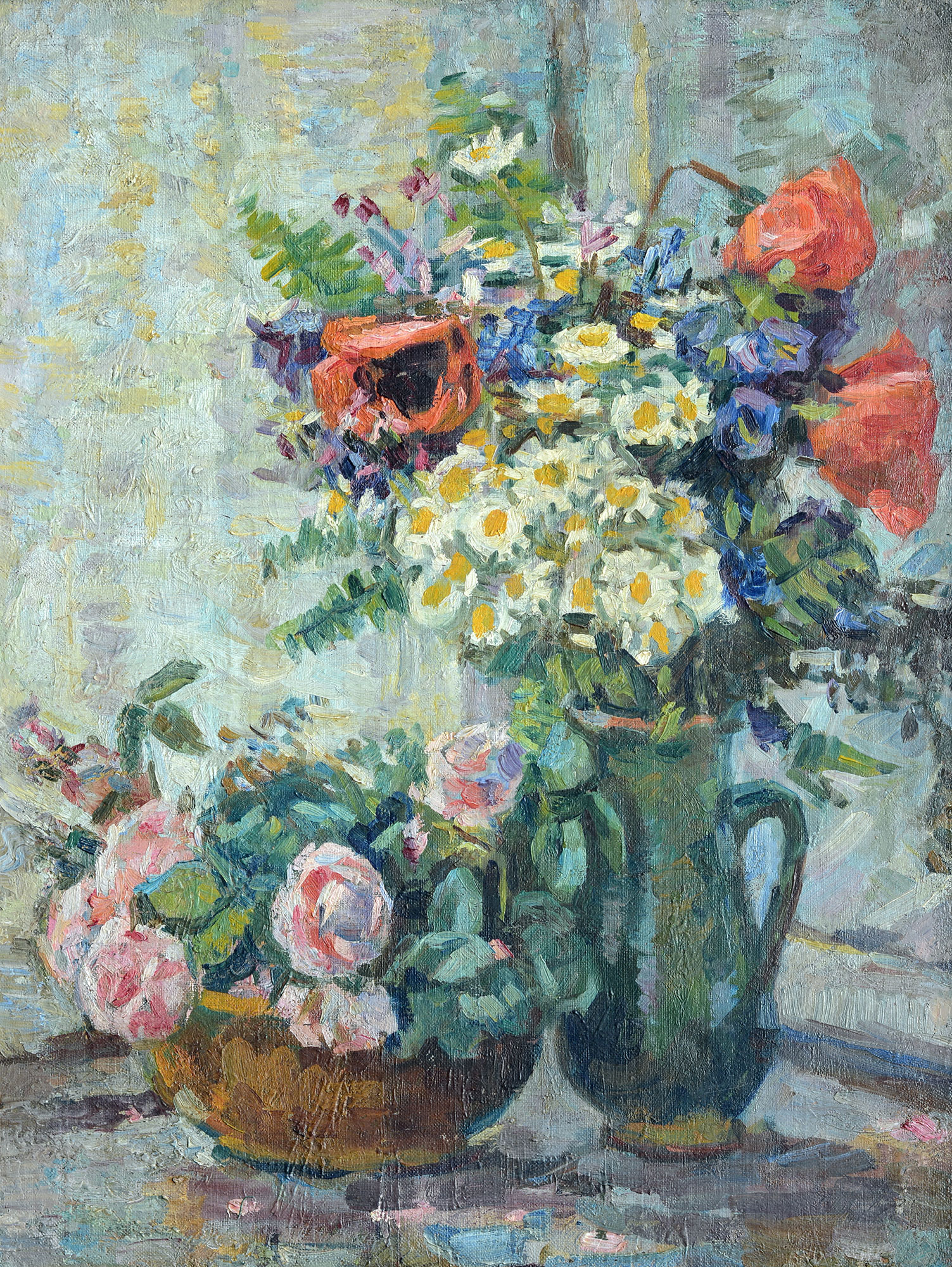 «Натюрморт с ромашками», 1950-е