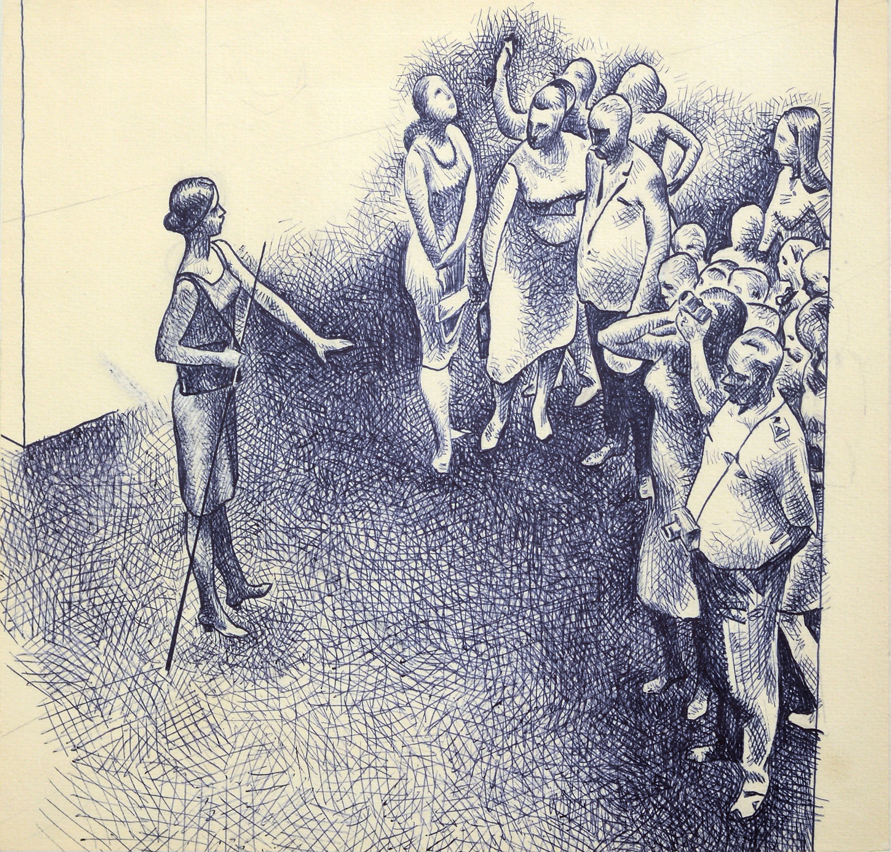 Эскиз к картине «Экскурсия», 1972