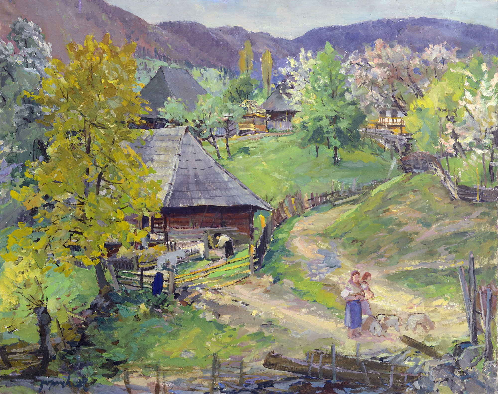 — «Село в горах», 1950-е
