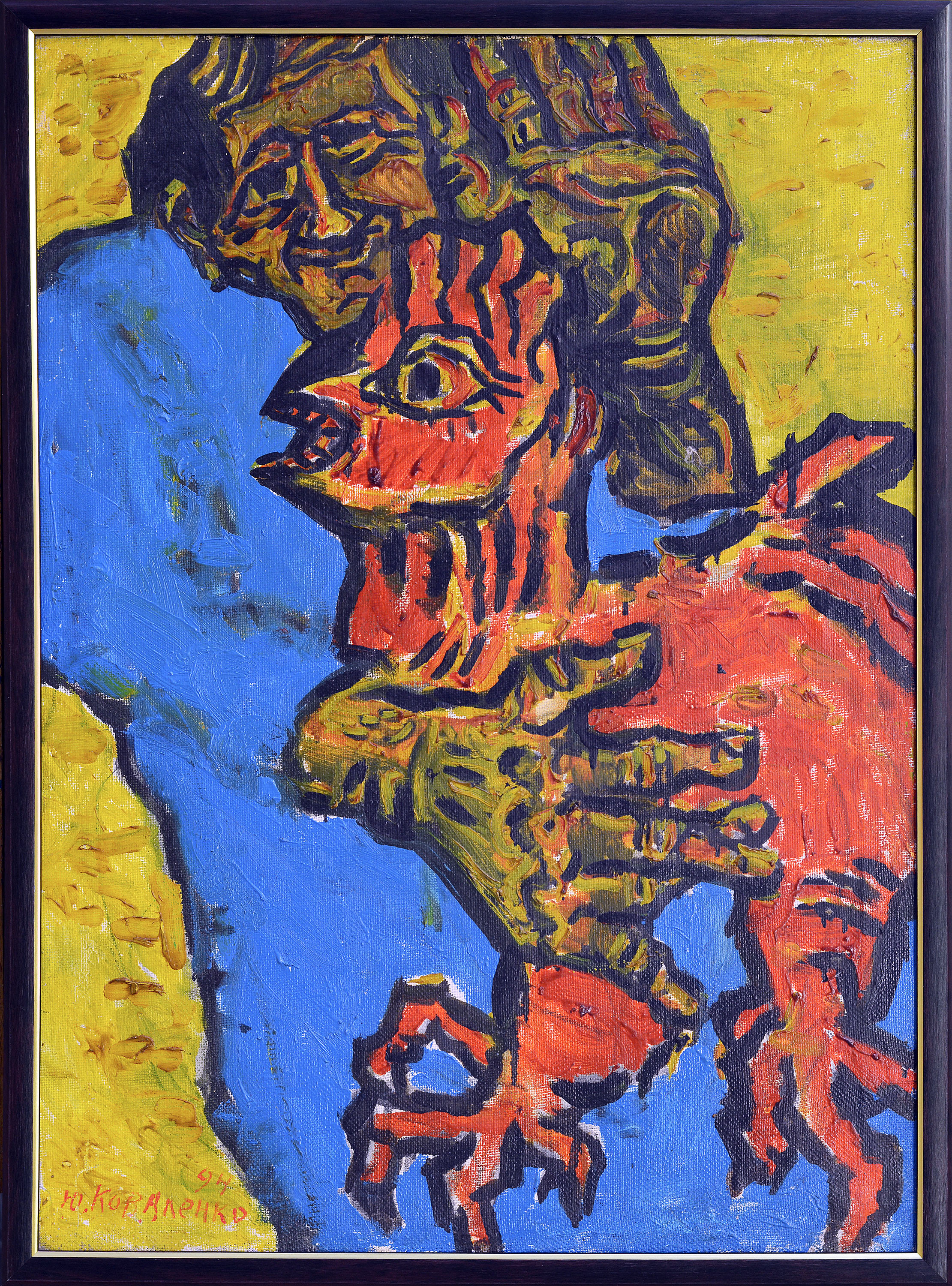«Портрет с петухом», 1994 - 1