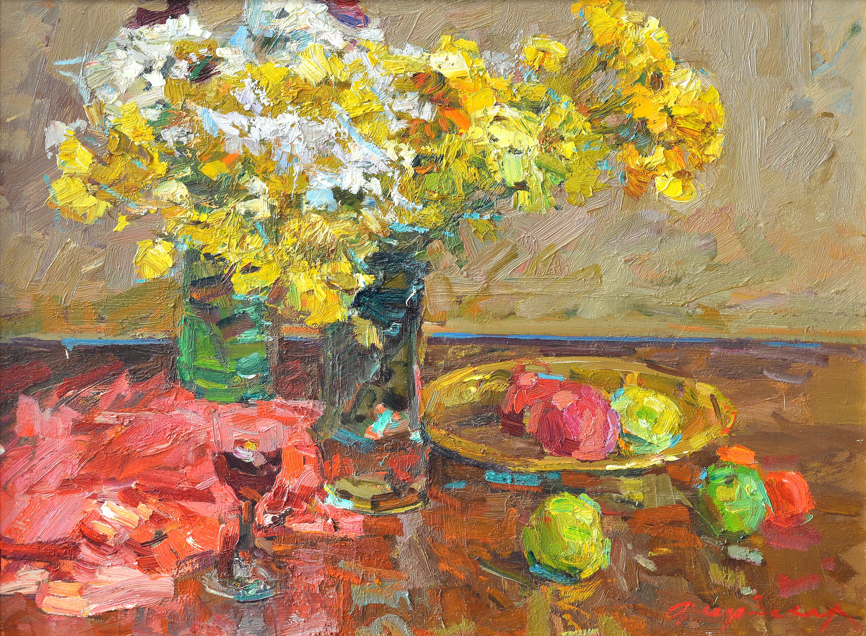 “Хризантемы и фрукты”, 1980-е